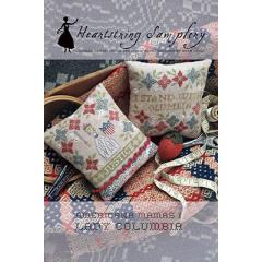 Stickvorlage Heartstring Samplery - Lady Columbia - Americana Mamas I