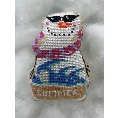 Stickvorlage Romys Creations - Snowman Summer