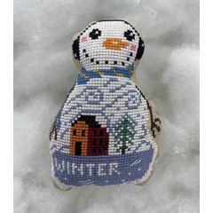 Stickvorlage Romys Creations - Snowman Winter