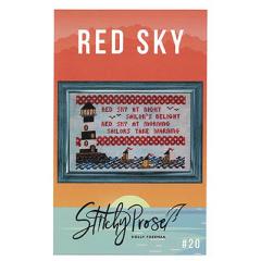 Stickvorlage Stitchy Prose - Red Sky