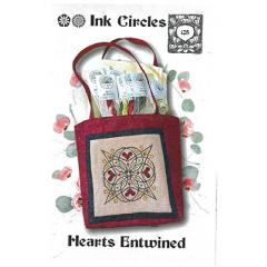 Stickvorlage Ink Circles - Hearts Entwined
