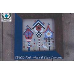 Stickvorlage Thistles - Red, White & Blue Summer