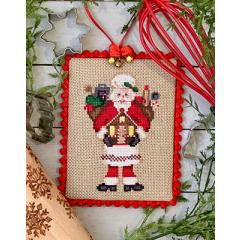 Stickvorlage Frony Ritter Designs - Baking Lover's Santa (Rustic)