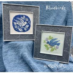 Stickvorlage Works by ABC - Bluebirds