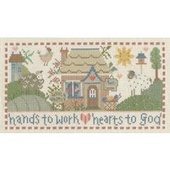 Stickvorlage Imaginating - Wool & Whimsy Cottage
