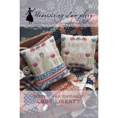 Stickvorlage Heartstring Samplery - Lady Lyberty - Americana Mamas II