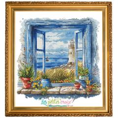 Stickvorlage Les Petites Croix De Lucie - Fenetre Nautique (Nautical Window)