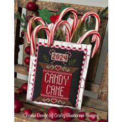 Stickvorlage Crafty Bluebonnet Designs - Candy Cane Spool