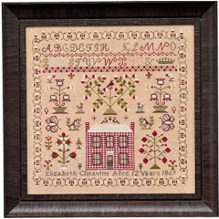 Fox and Rabbit Designs - Elizabeth Cheavins 1869 Sampler & Pinwheel