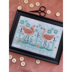 Stitches By Ethel - Seaside Flamingos