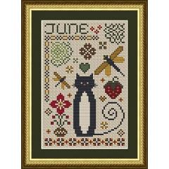 June Cat - Happiness Is Heartmade (Stickvorlage)