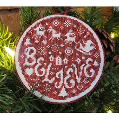 Believe Bauble - Wildflower Stitching (Stickvorlage)