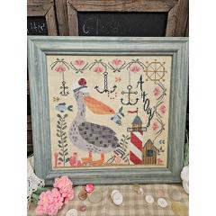 Captain Patchy Pelican - Quaint Rose Needle Arts (Stickvorlage)