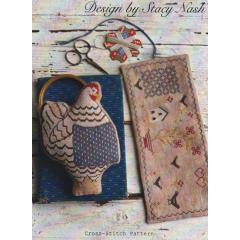 Stickvorlage Stacy Nash Primitives - Henny Penny Animal Cracker & Sewing Roll