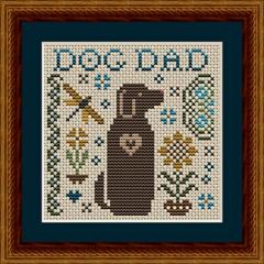 Dog Dad - Happiness Is Heartmade (Stickvorlage)