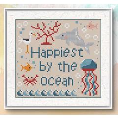 Happiest By The Ocean - Romys Creations (Stickvorlage)