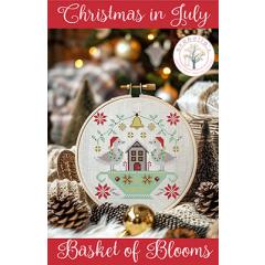 Christmas In July Basket Of Blooms - Anabellas (Stickvorlage)