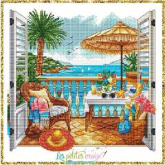 Paradise Window - Les Petites Croix De Lucie (Stickvorlage)