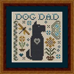 Dog Dad - Happiness Is Heartmade (Stickvorlage)