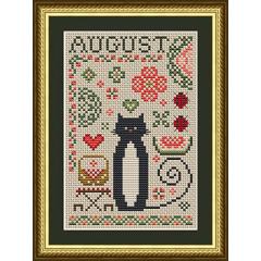 August Cat - Happiness Is Heartmade (Stickvorlage)