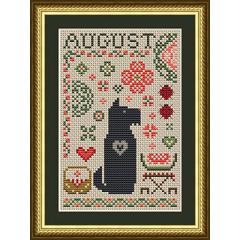 Scottie August Dog - Happiness Is Heartmade (Stickvorlage)