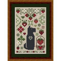 Scottie Strawberry Dog - Happiness Is Heartmade (Stickvorlage)