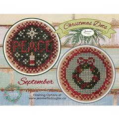 Christmas Dots - September - Jeannette Douglas Designs (Stickvorlage)