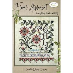Floral Alphabet Sampling Series - GHIJ - Jeannette Douglas Designs (Stickvorlage)
