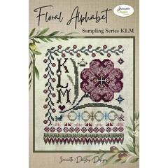 Floral Alphabet Sampling Series - KLM - Jeannette Douglas Designs (Stickvorlage)
