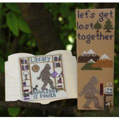 Bigfoot Loves To Read - SamBrie Stitches Designs (Stickvorlage)