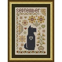 Scottie September Dog - Happiness Is Heartmade (Stickvorlage)