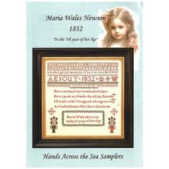 Maria Wales Newson 1832 - Hands Across The Sea Samplers (Stickvorlage)