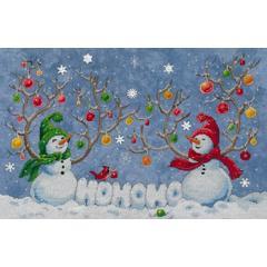 Snow Ho-Ho - Xs and Ohs (Stickvorlage)