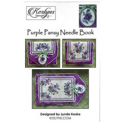 Purple Pansy Needle Book - Keslyns (Stickvorlage)