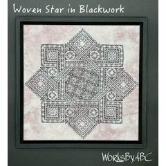 Woven Star in Blackwork - Works by ABC (Stickvorlage)