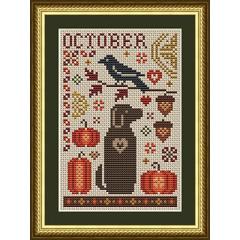 October Dog - Happiness Is Heartmade (Stickvorlage)