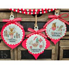 Christmas Animals In Pants - Quaint Rose Needle Arts (Stickvorlage)