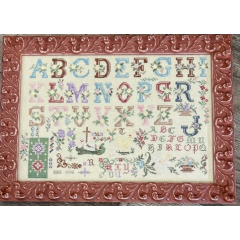 French Alphabet Sampler - From the Heart (Stickvorlage)