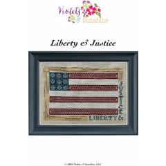 Liberty & Justice - Violets & Sunshine, LLC (Stickvorlage)