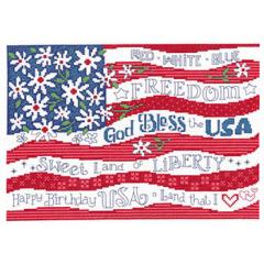 Red, White & Bloom - Imaginating (Stickvorlage)