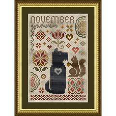 Scottie November Dog - Happiness Is Heartmade (Stickvorlage)