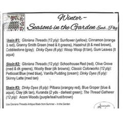 Seasons In The Garden - Winter - Jeannette Douglas Designs (Embellishment Pack)