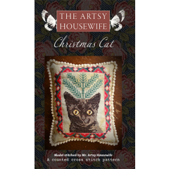 Christmas Cat - The Artsy Housewife (Stickvorlage)