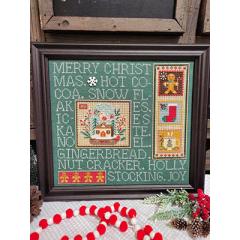 Mixed Media Needleart - Retro Christmas - Quaint Rose Needle Arts (Stickvorlage)