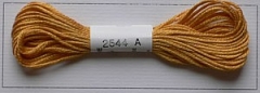 Soie d'Alger Seidenstickgarn - Farbe 2544 gelb orange extra