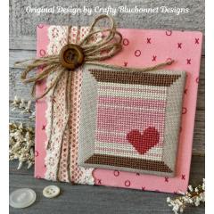 Crafty Bluebonnet Designs - Heart With Stripes Spool