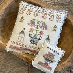 Jobienas Flower Basket - From the Heart (Stickvorlage)