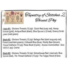 Jeannette Douglas - Tapestry Of Stitches 2 (Embellishment Pack)