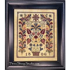 1806 Montgomery Country Fraktur - Three Sheep Studio (Stickvorlage)