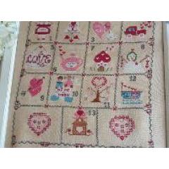 Shabby Valentines Day Calendar - Cuore E Batticuore (Stickvorlage)
